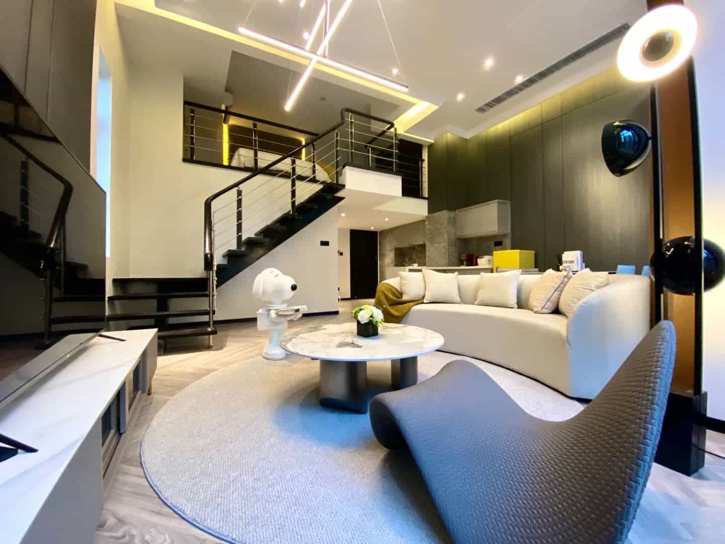 Guangzhou apartment high-rise residential buildings，Duplex Apartment, 1BR 71SQM - Moon Iland（方圆月岛）